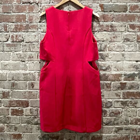 open lace back dress POLLY Cargo Long Red Dress – Alpha Mare Apparel main image 0